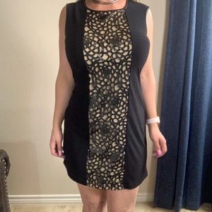 Alfani medium dress with floral print cutout